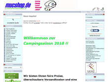 Tablet Screenshot of campingmeile.de